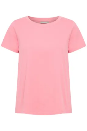 Fransa Cotton T-Shirt Pink