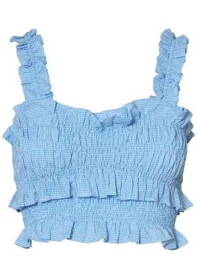 Gala Top Light Blue / White