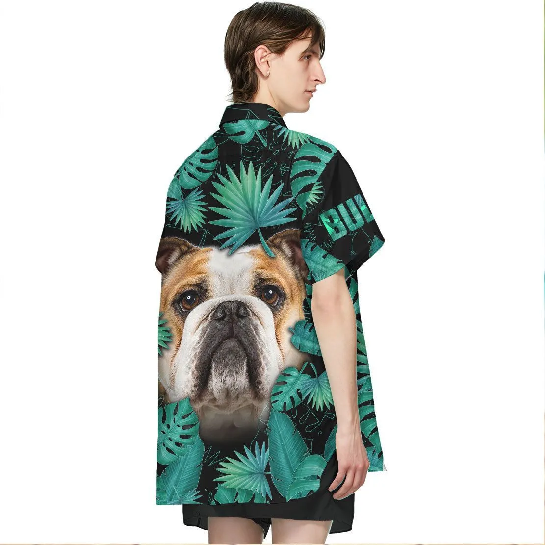 Gearhuman 3D Bulldog Hawaii Shirt