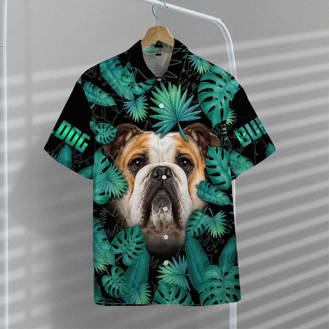 Gearhuman 3D Bulldog Hawaii Shirt