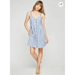 Gentle Fawn Lorelai Dress | Indigo Stripe