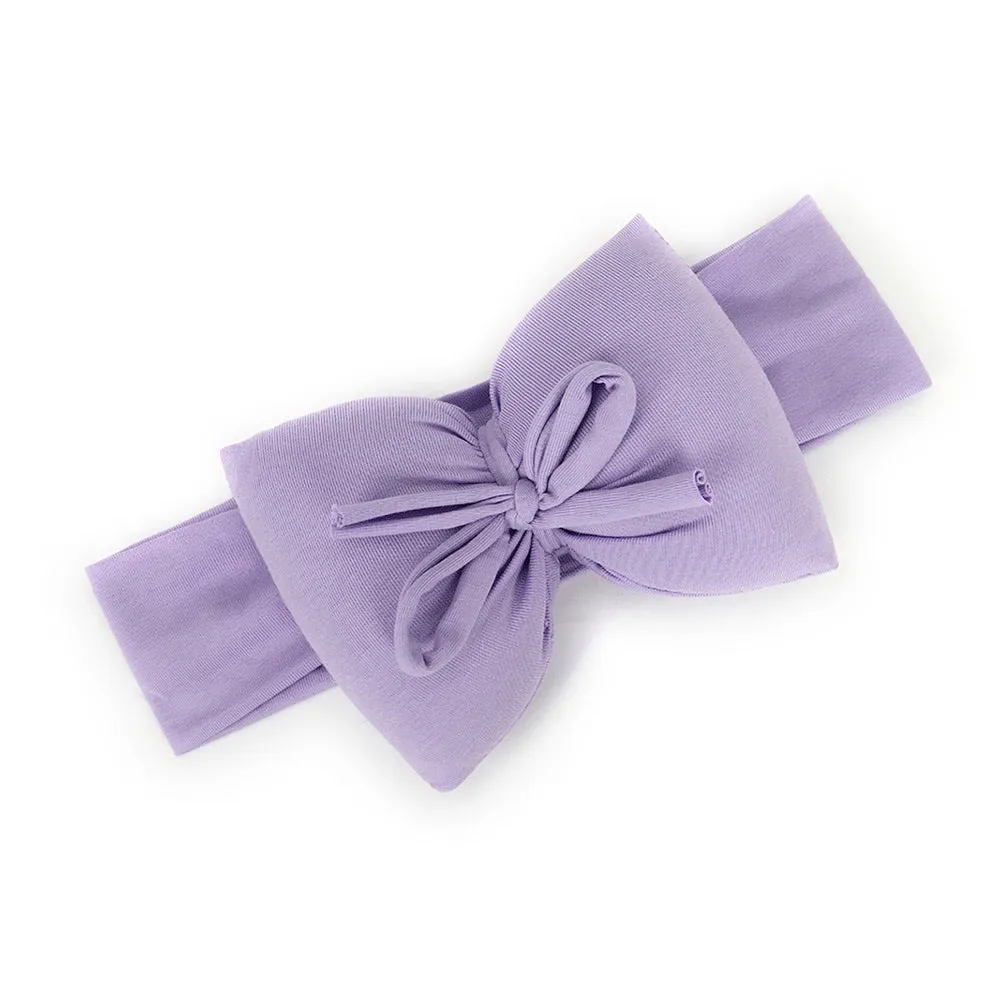 Girls Big 3D Bow Soft Stretch Headband