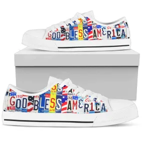 God Bless America - Low Top