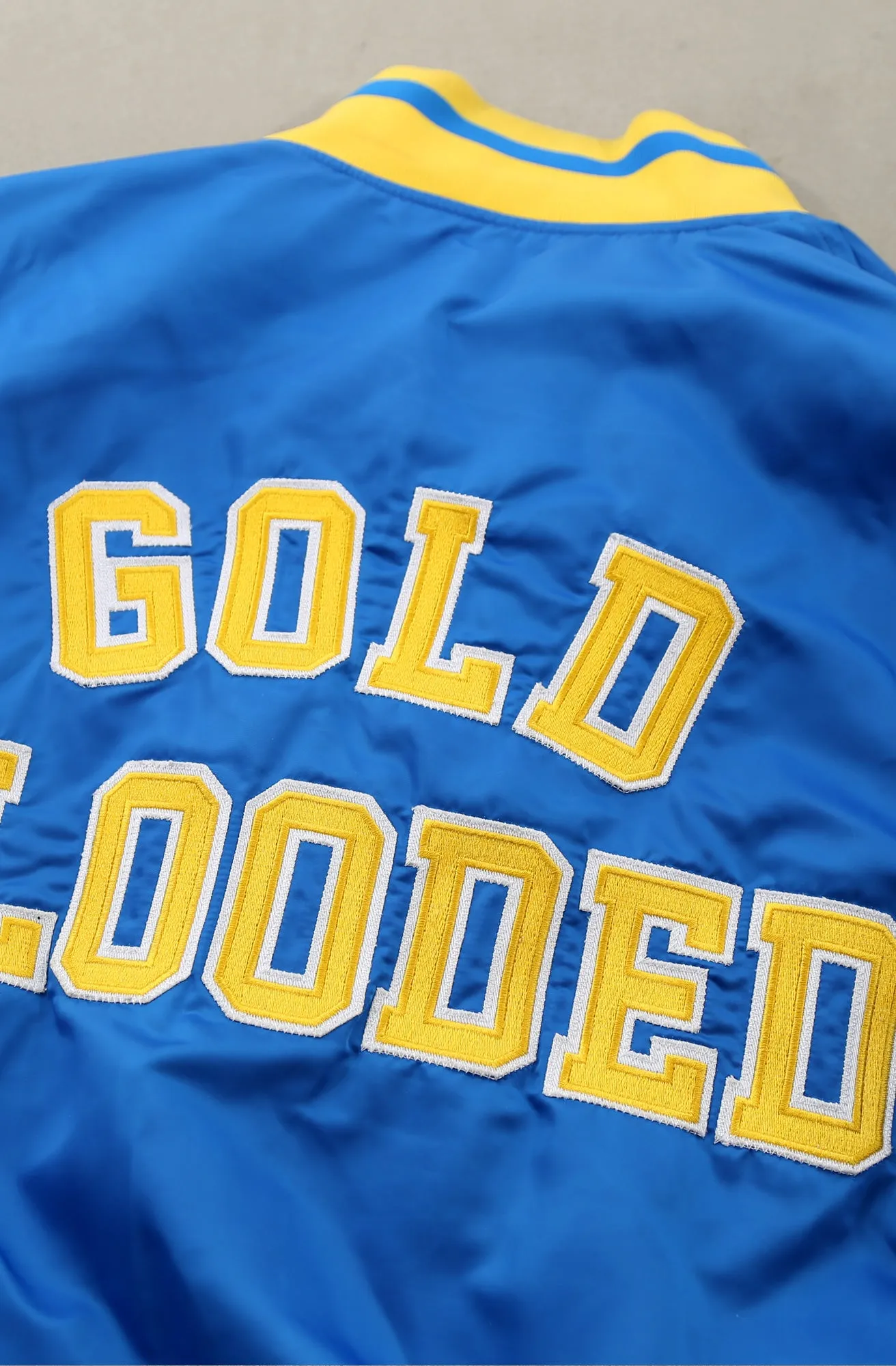 Gold Blooded (Men's Royal Satin Jacket)