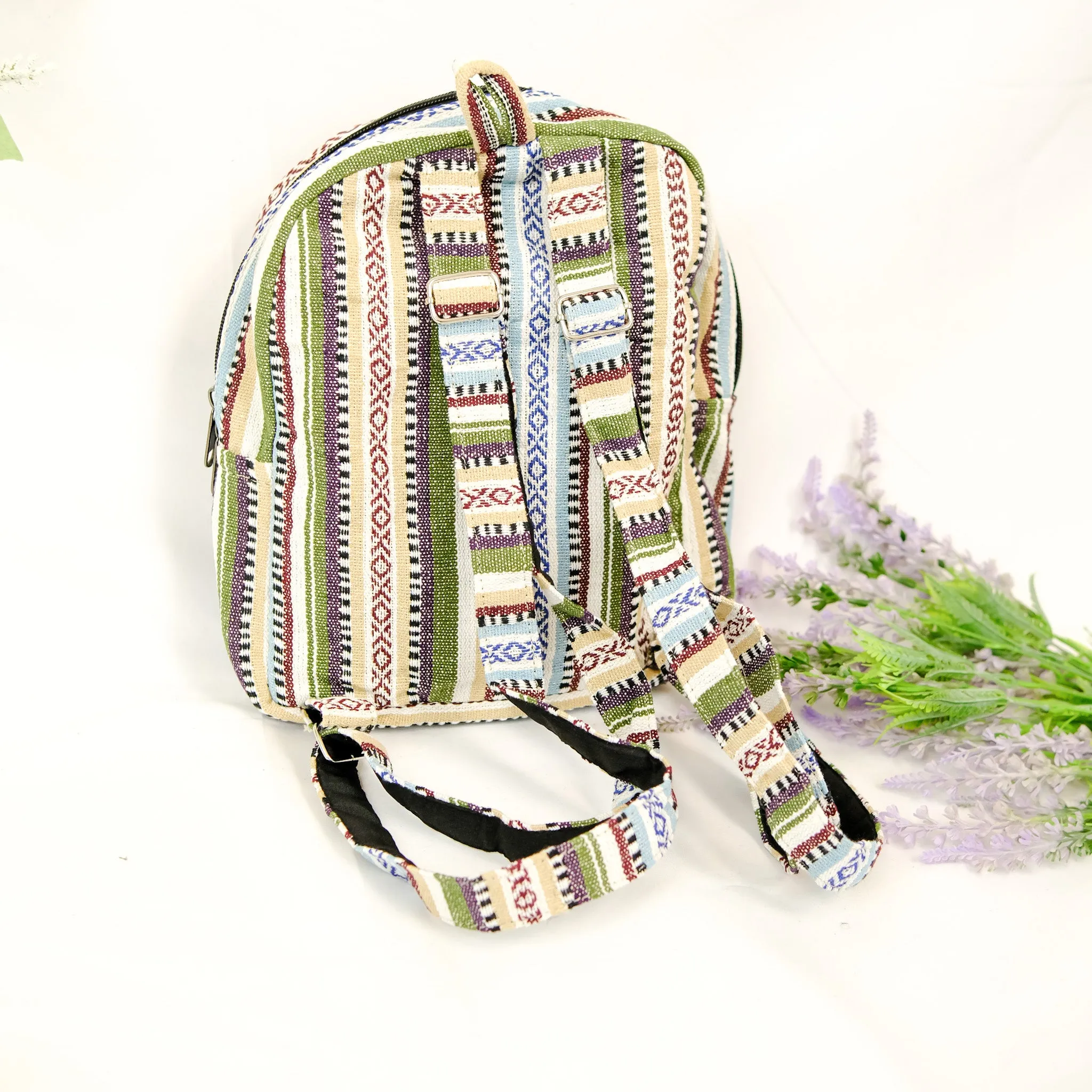 Handmade Vegan Medium Hemp Back Pack