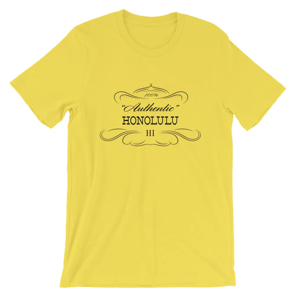 Hawaii - Honolulu HI - Short-Sleeve Unisex T-Shirt - "Authentic"