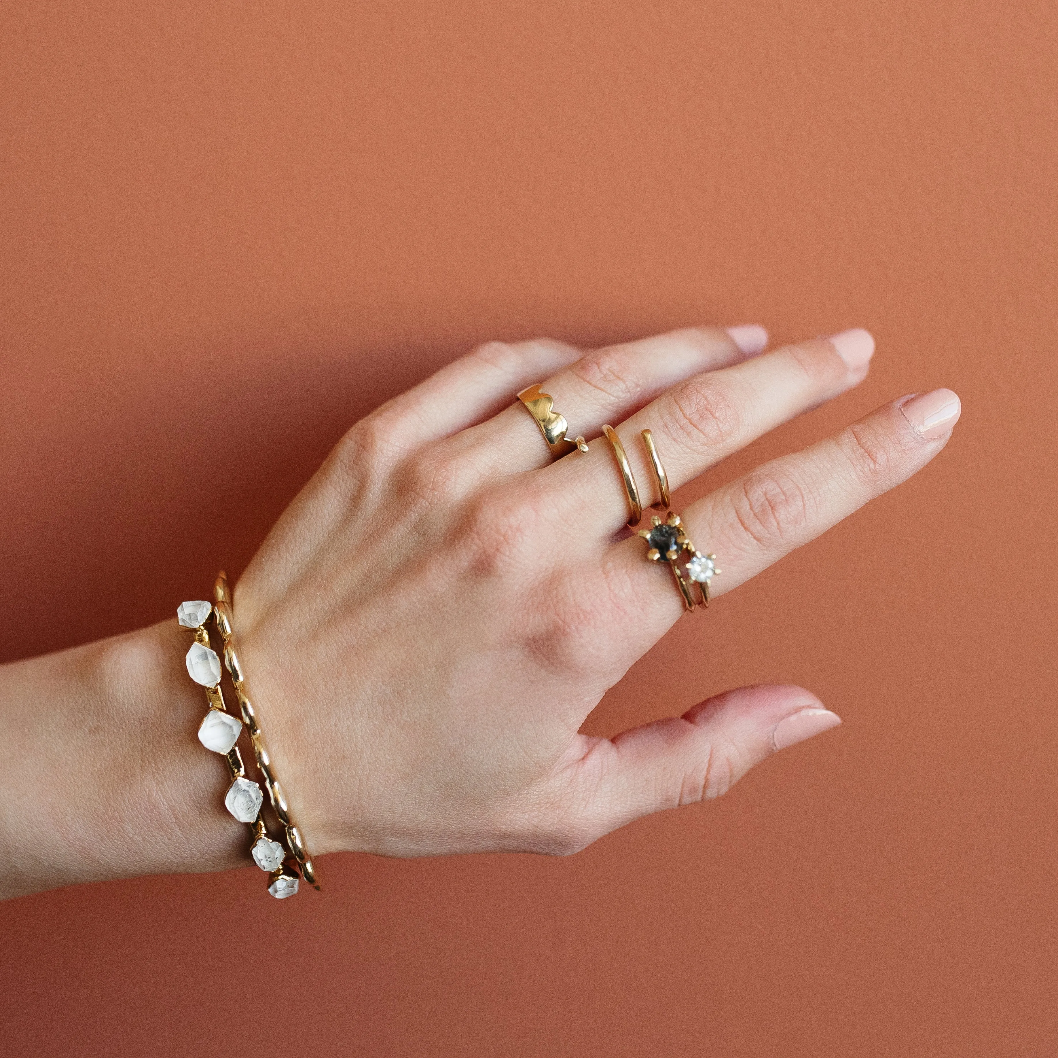 Herkimer Diamond Cuff