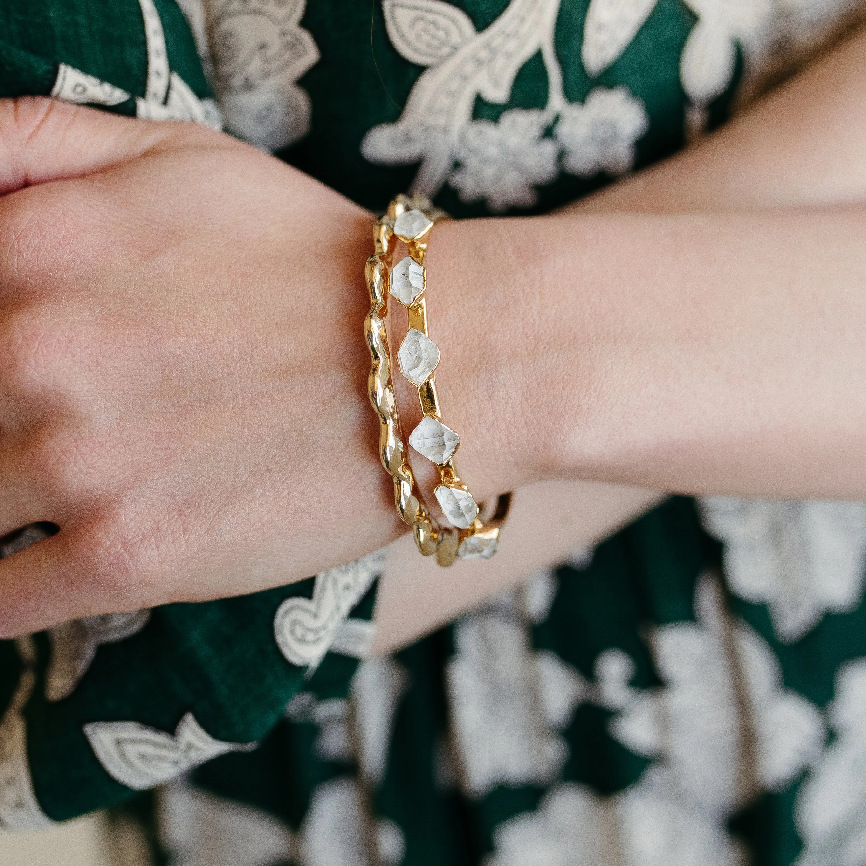 Herkimer Diamond Cuff