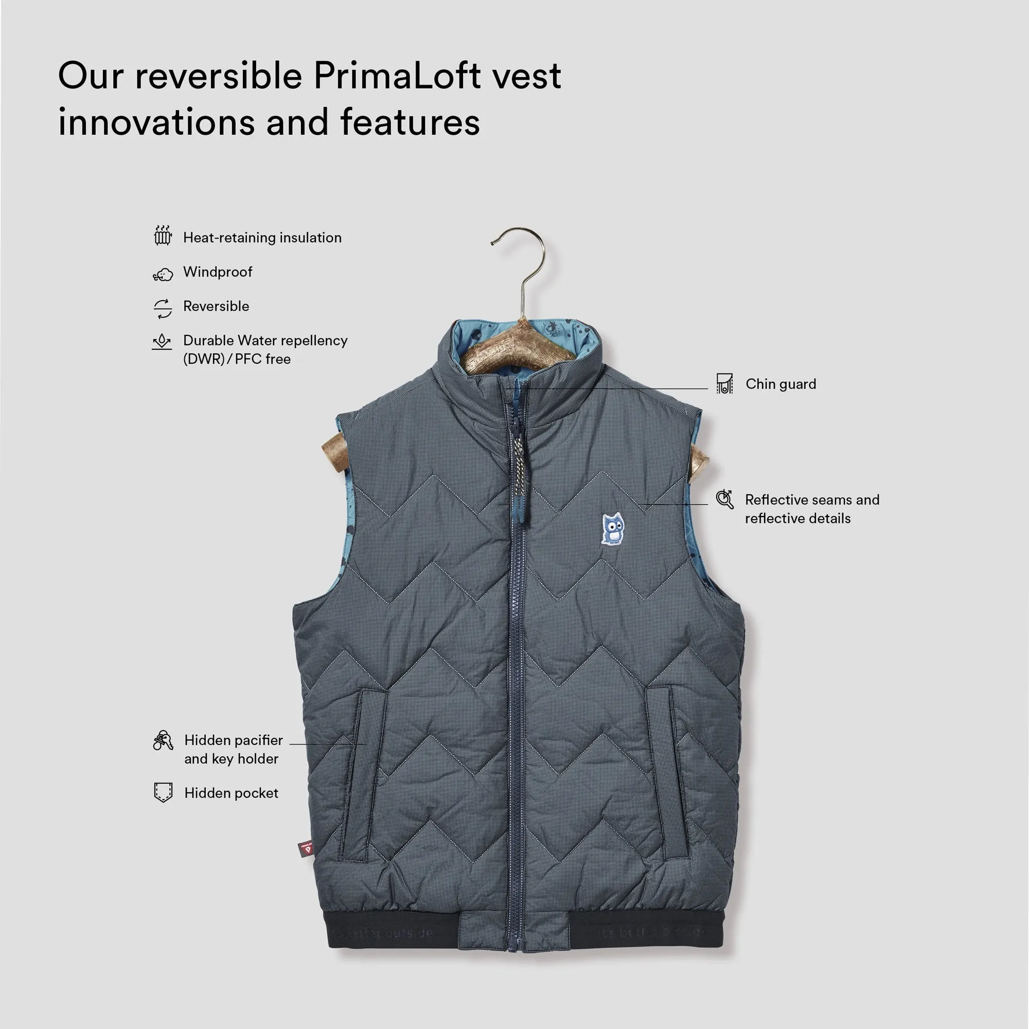 Icon reversible PrimaLoft vest "Galaxy"