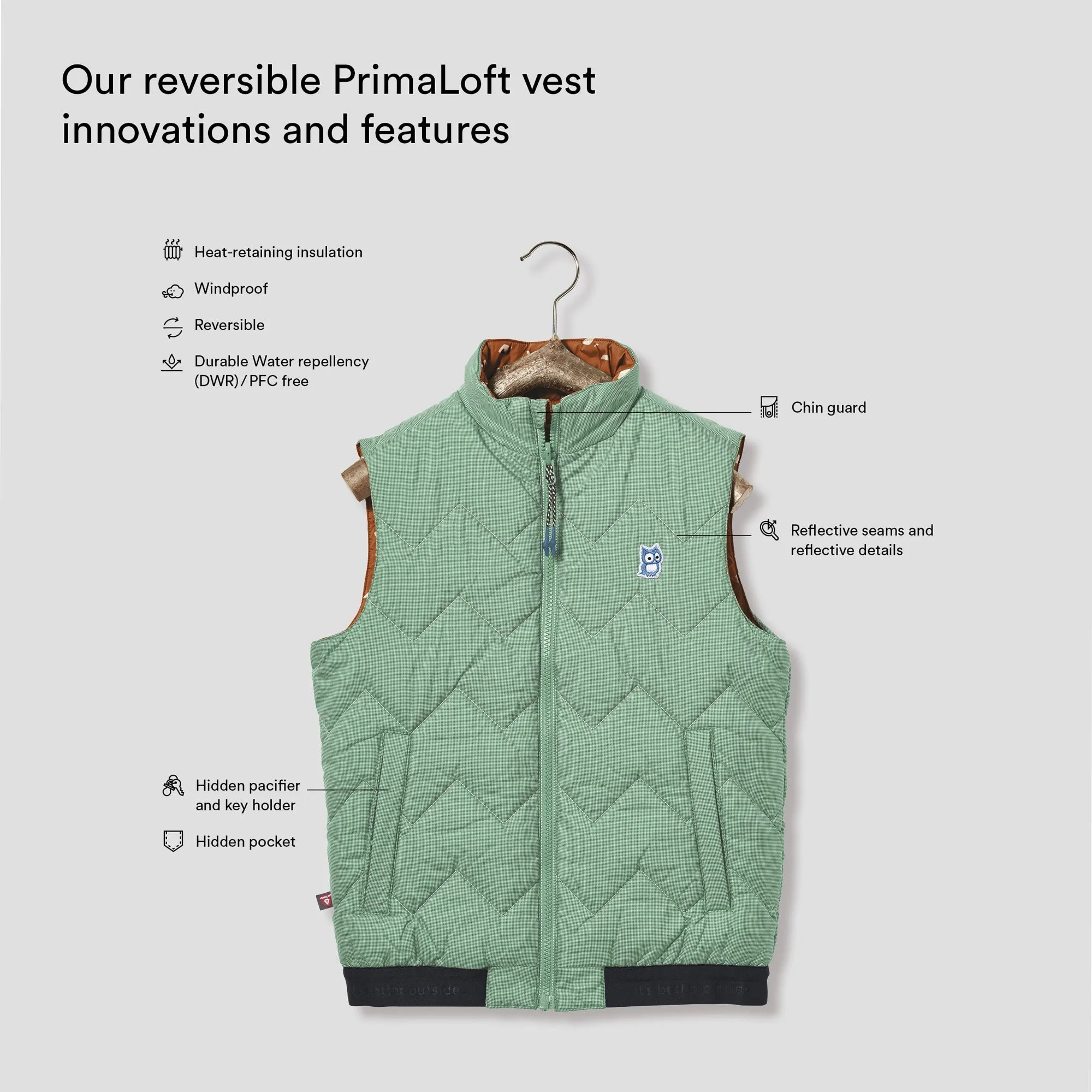 Icon reversible PrimaLoft vest "Underground"