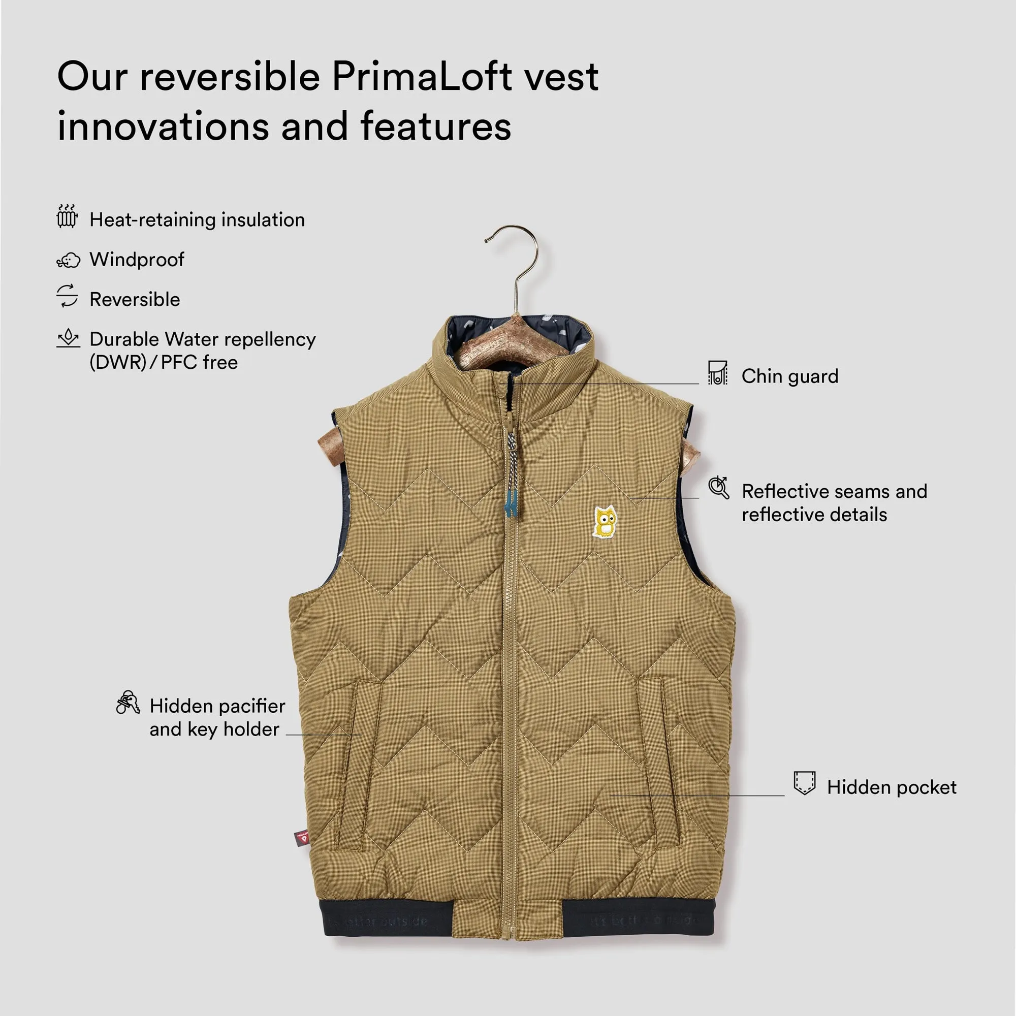 Icon reversible PrimaLoft vest "Underground"