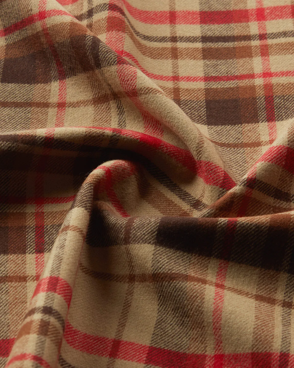 Japanese Sandy Fawn Checked Shirt