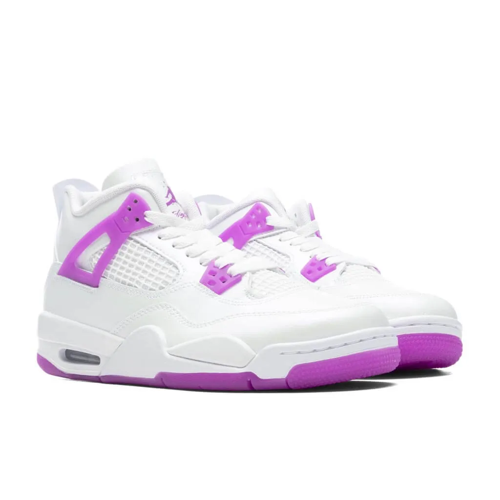 Jordan 4 Retro (GS) - White/Hyper Violet