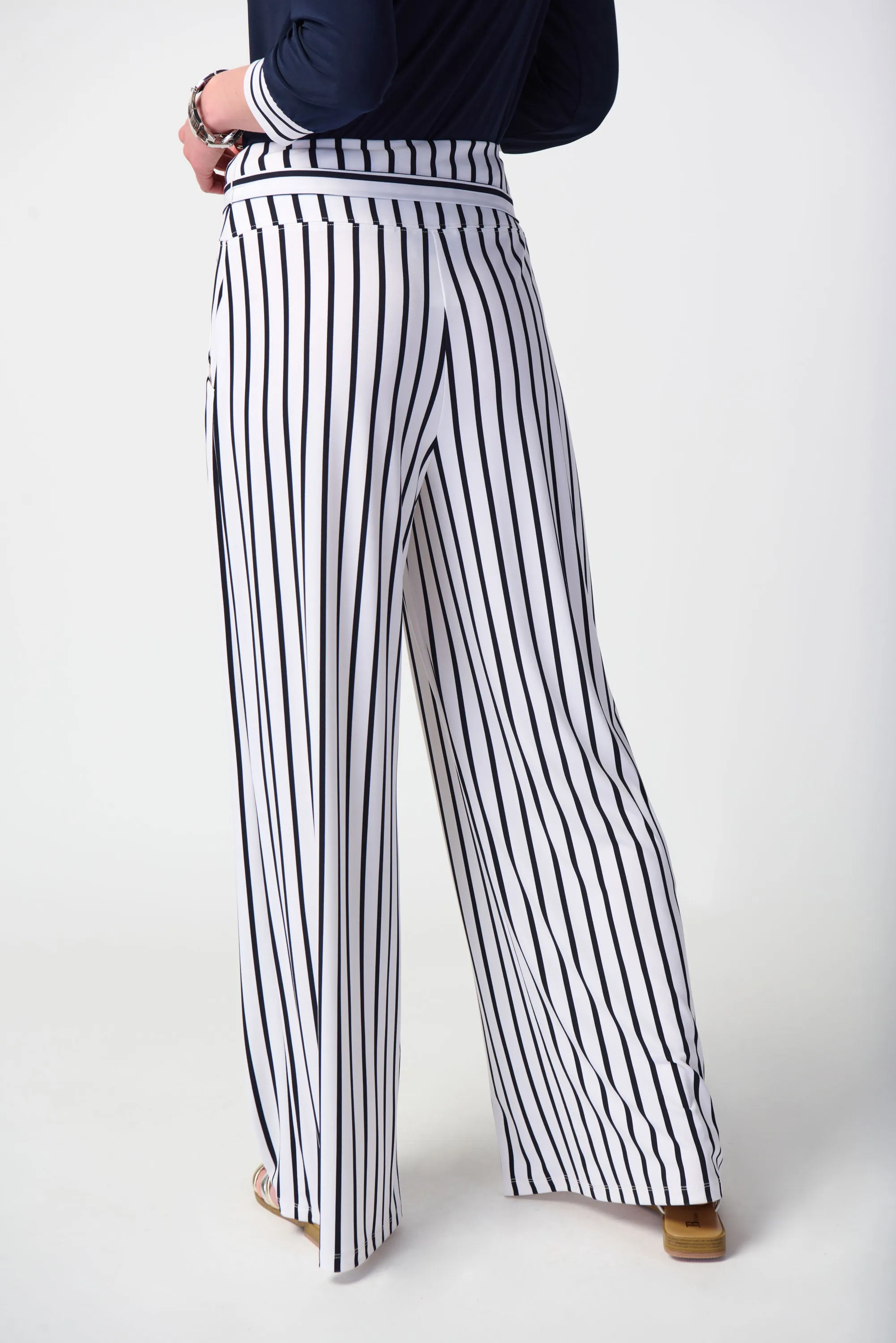 Joseph Ribkoff - 241135 Wide Leg Stripe Pant