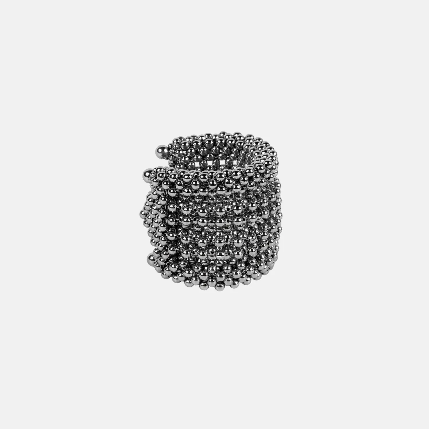 Khutulun Wide 4D Cuff in Silver