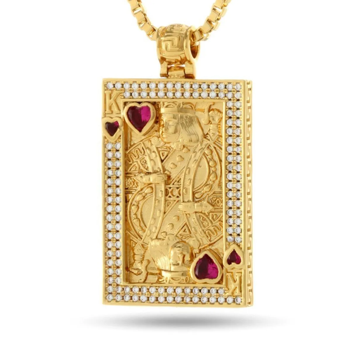 King Ice 14K Gold Suicide King Chain