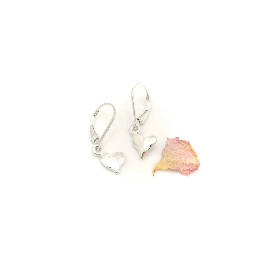 LOVE Freeform One   One Silver Heart Earrings