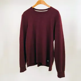 M - Burgundy Double Slub L/S T-Shirt