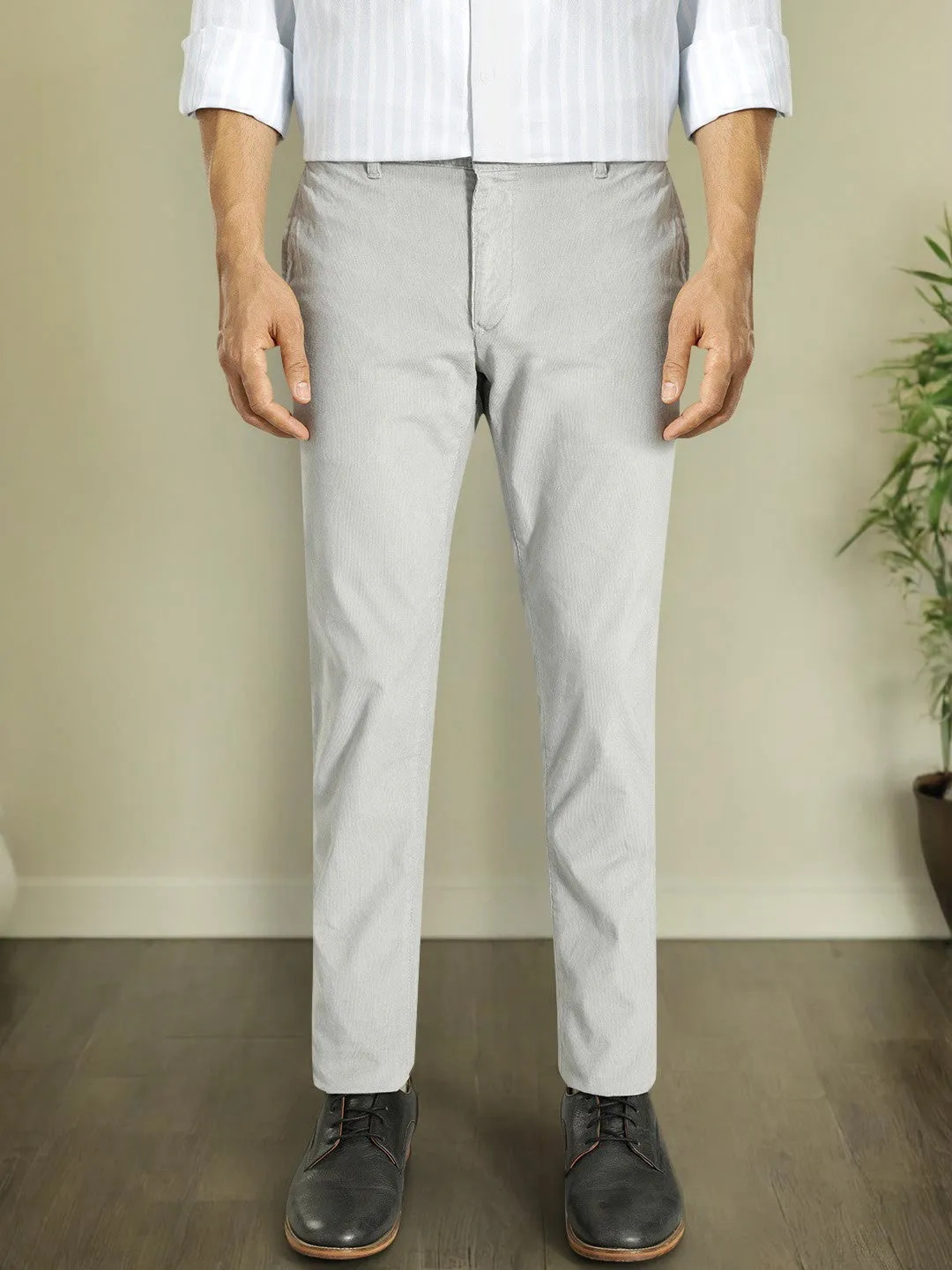 Men Brooklyn Fit Cotton Stretch Trouser