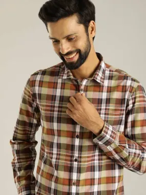 Men Checked Full Sleeve Cotton Shirt