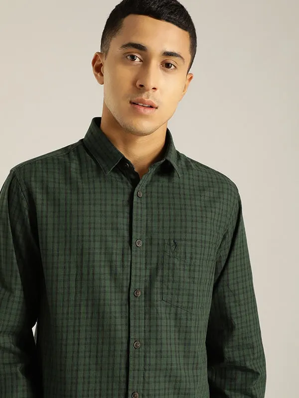 Men Checked Full Sleeve Cotton Shirt