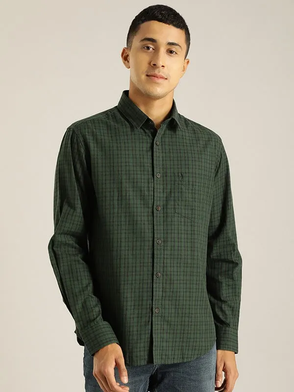 Men Checked Full Sleeve Cotton Shirt