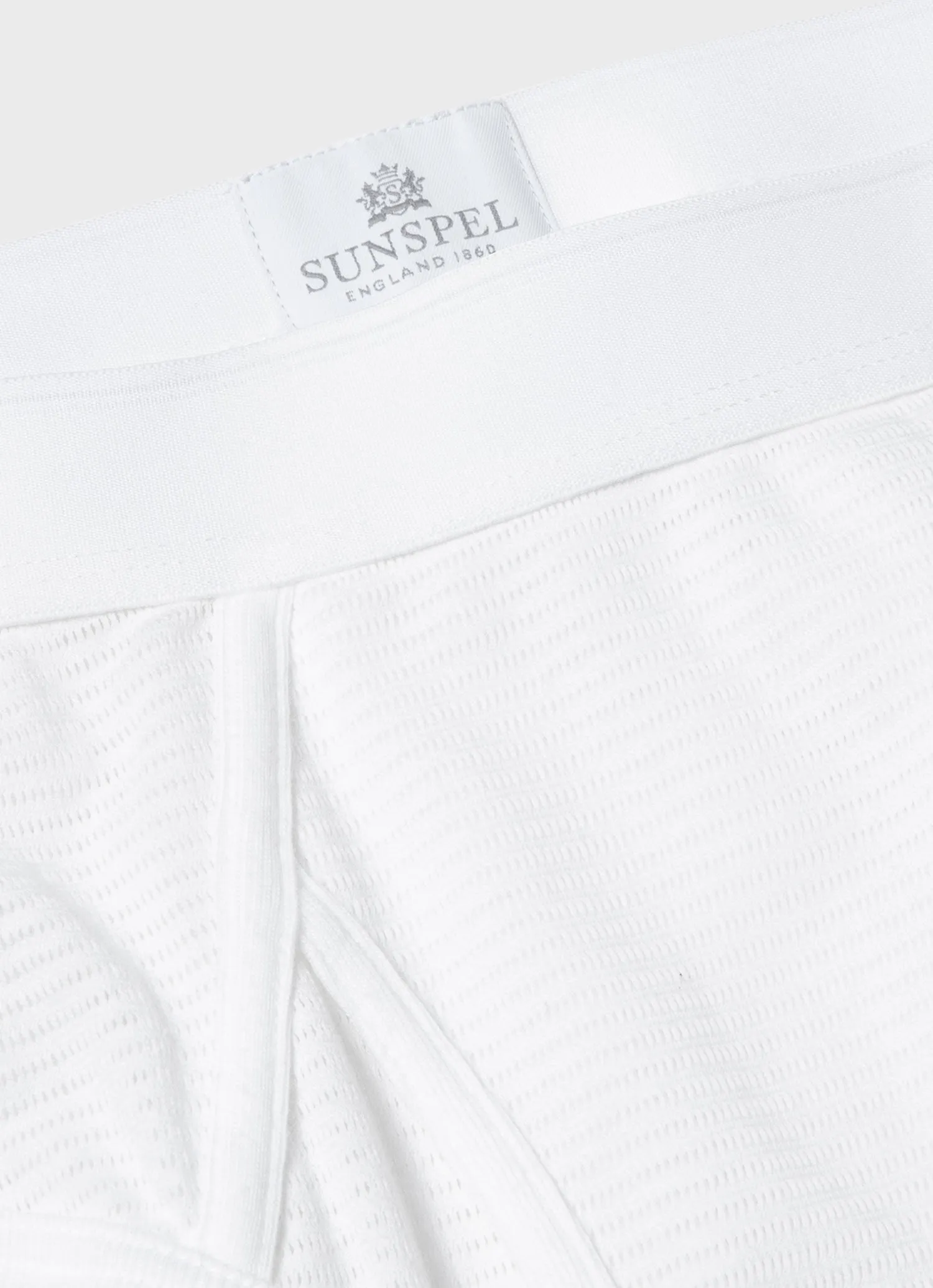 Men's Cellular Cotton Briefs in White