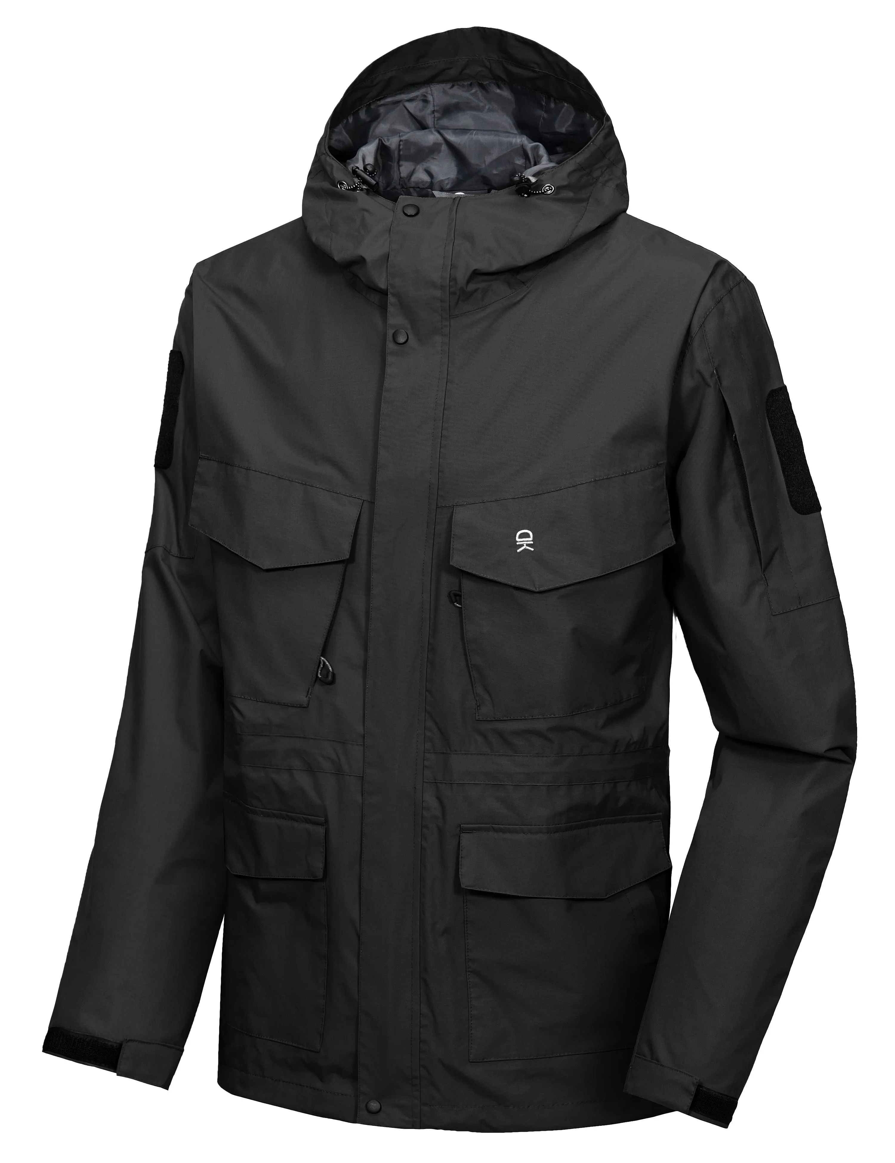 Men's Lightweight  Waterproof Large Pockets Rain Jacket