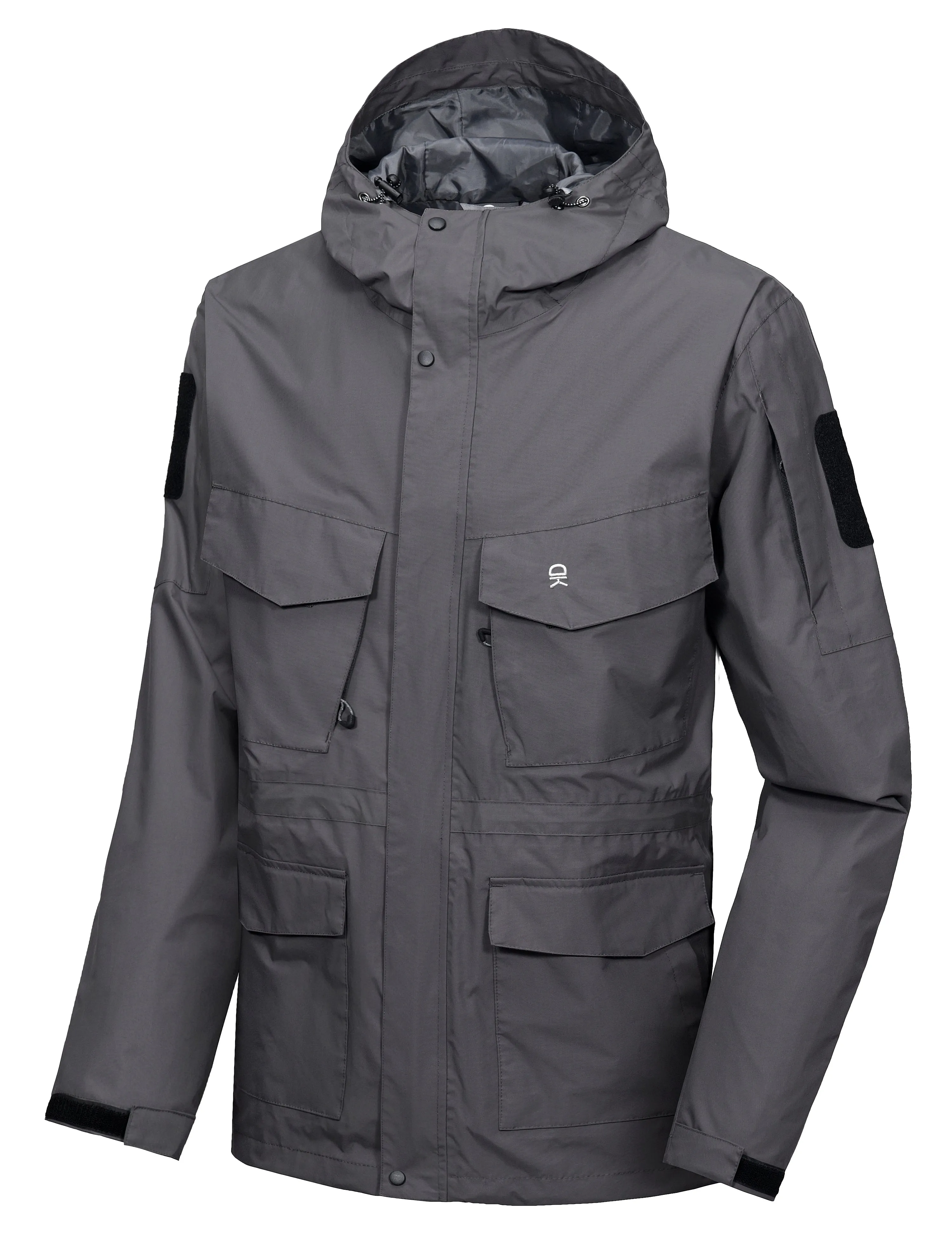 Men's Lightweight  Waterproof Large Pockets Rain Jacket