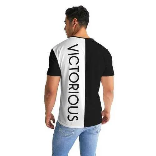 Mens Shirts, Victorious Graphic Text Black & White Style Shirt