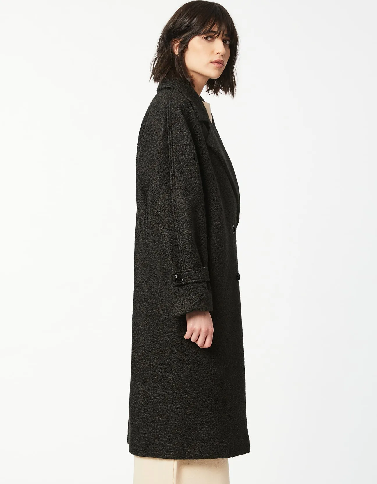 MILAN DOUBLE BREASTED WOOL COAT