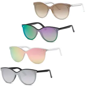 Modern Flat Lens Fashion Sunglasses - Pack of 12