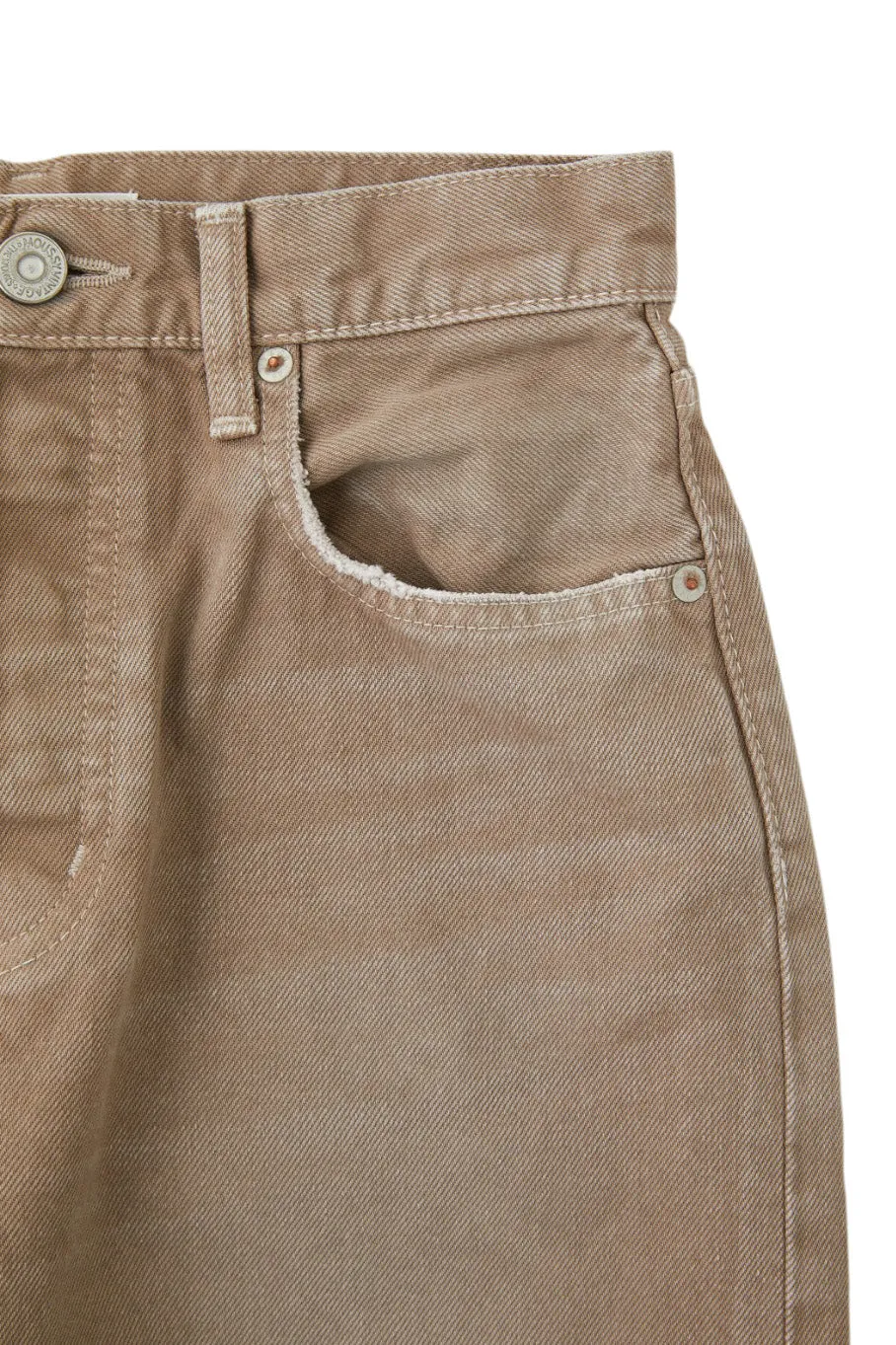 Moussy Denim Herminie Wide Straight Leg in Light Brown