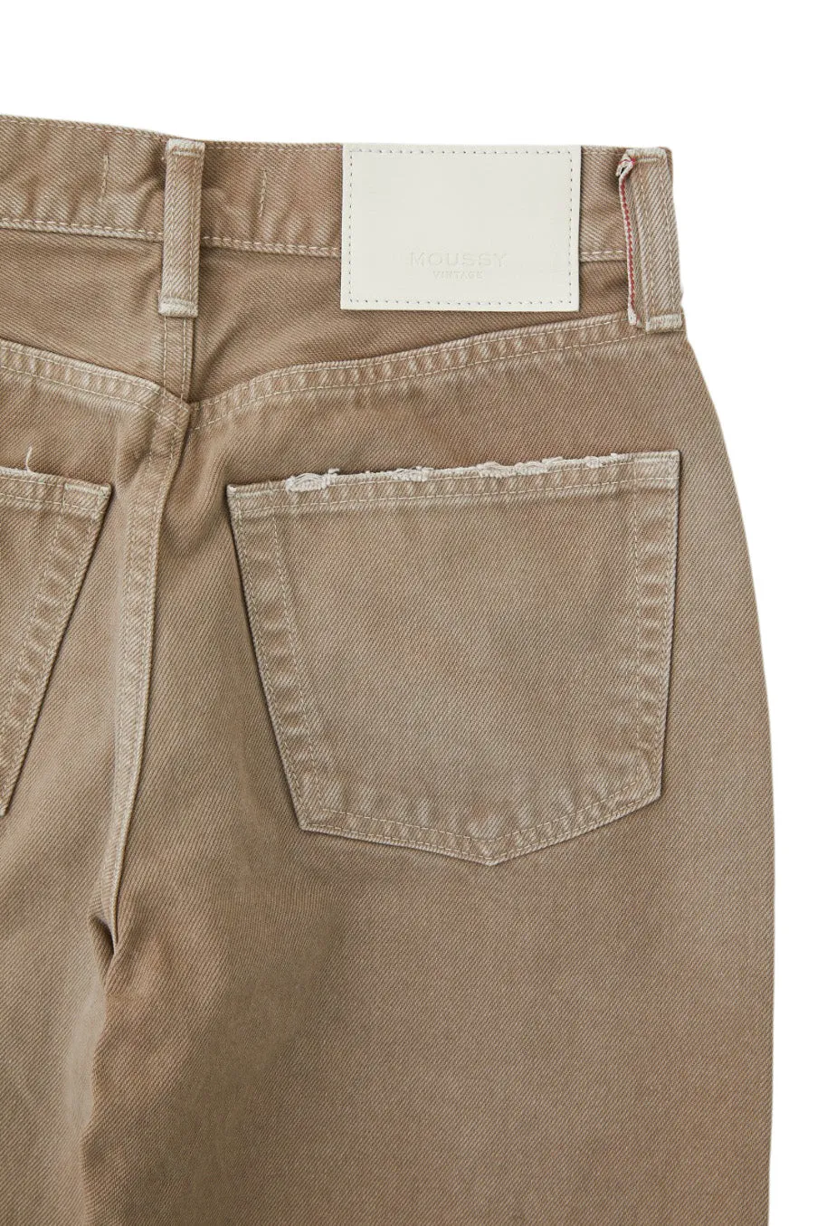 Moussy Denim Herminie Wide Straight Leg in Light Brown