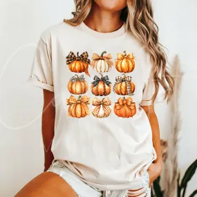 Multi Fall Pumpkins Graphic Tee, Ivory