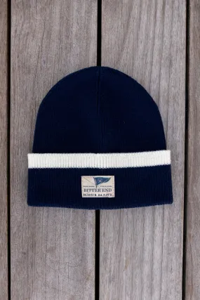 Navy Knit Burgee Beanie (Unisex)