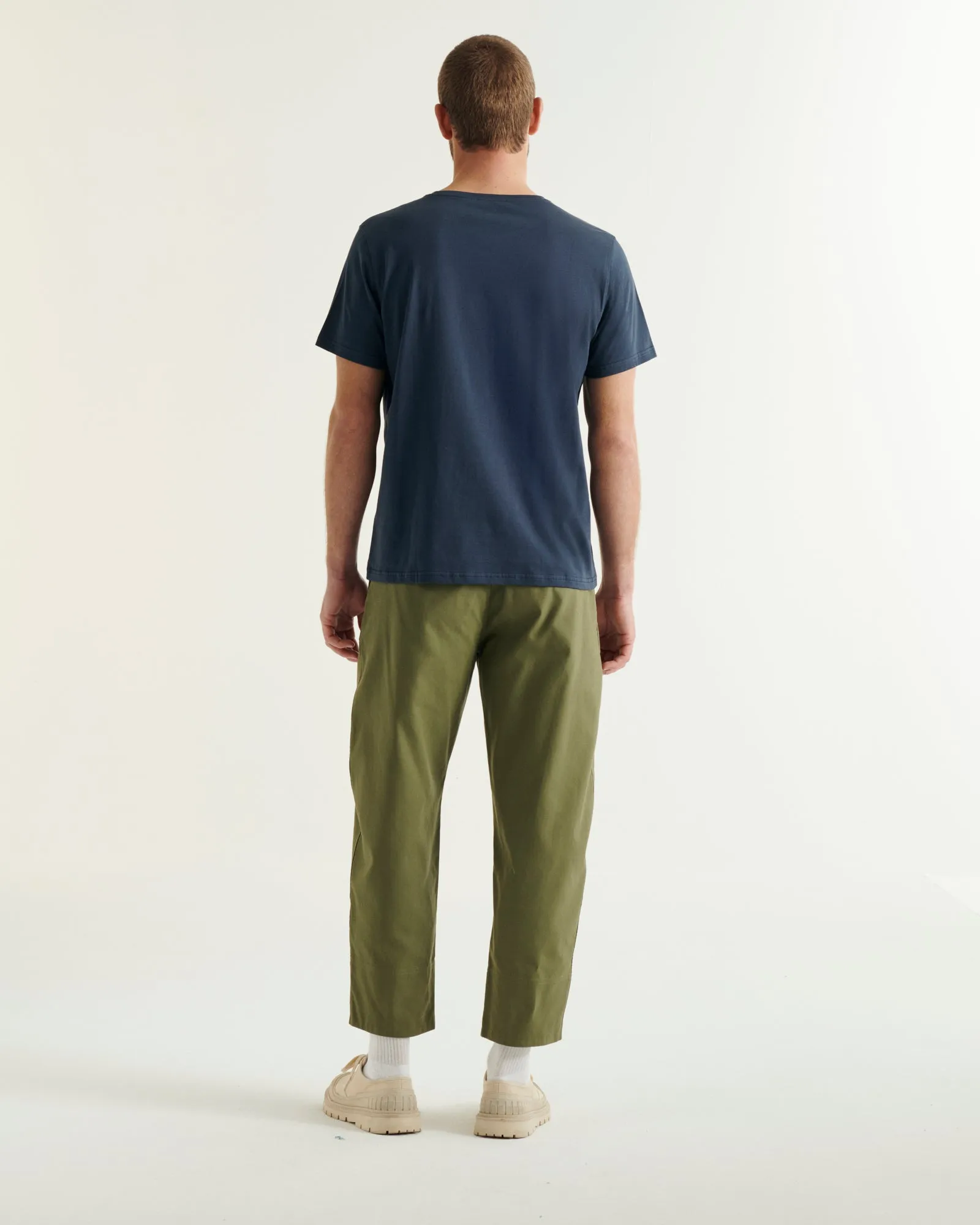 Navy Pietro organic cotton T-shirt