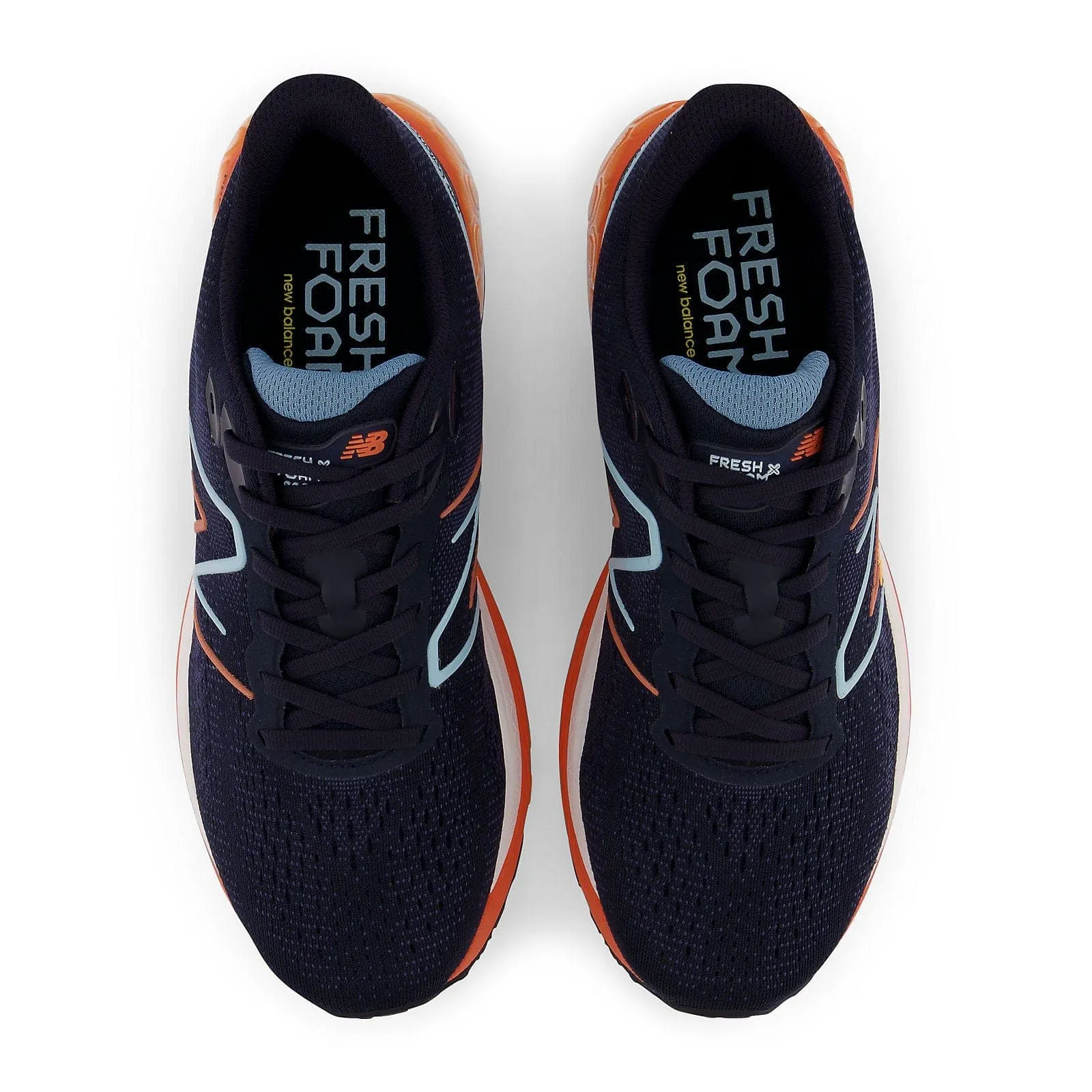 New Balance Fresh Foam 880v12 Wide (Men's) - Eclipse with vibrant apricot and bleach blue