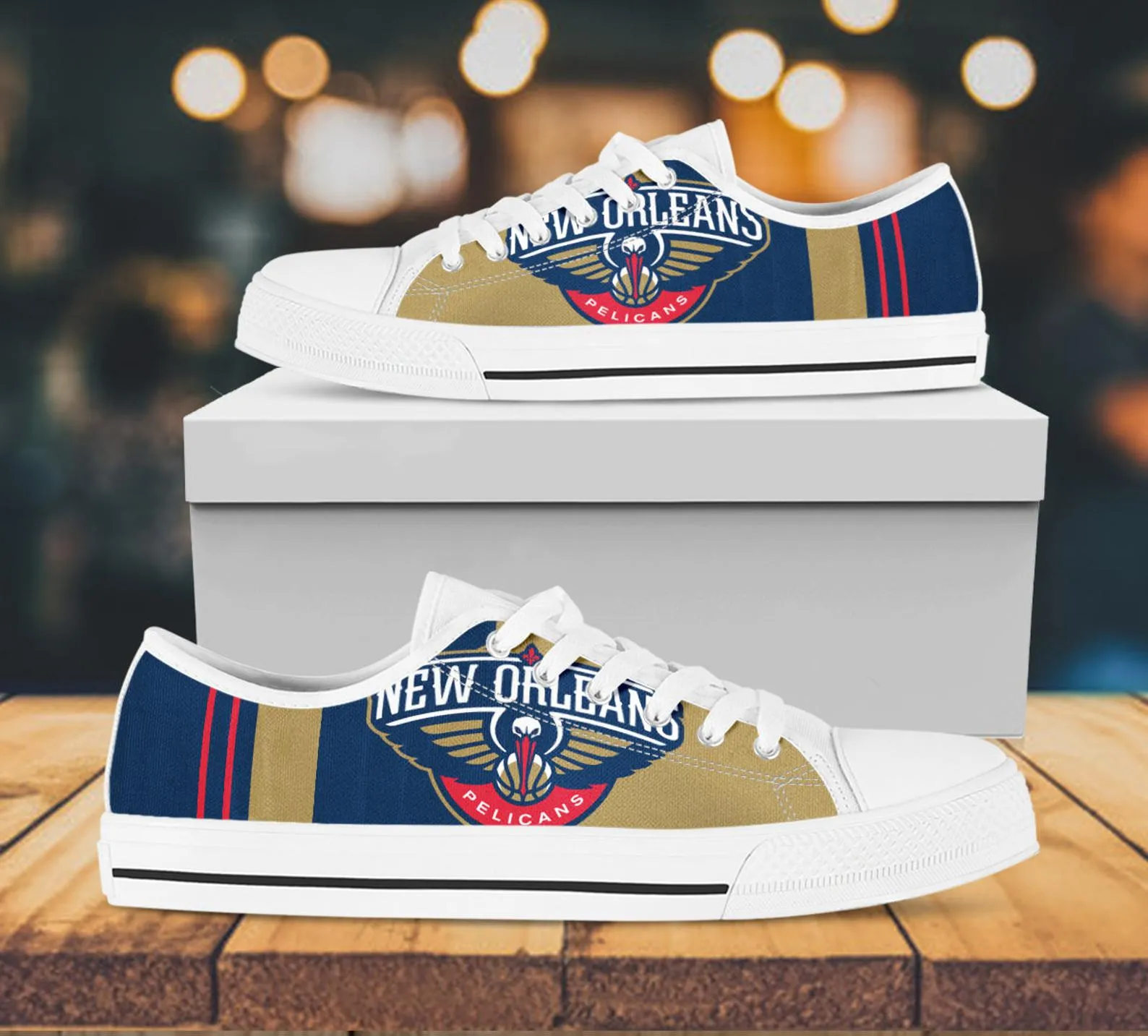 New Orleans Pelicans Custom Lowtop, Basketball Custom Shoes, Sport Lowtop, Canvas Shoes, Canvas Lowtop, Unisex Shoes, Gift Birthday