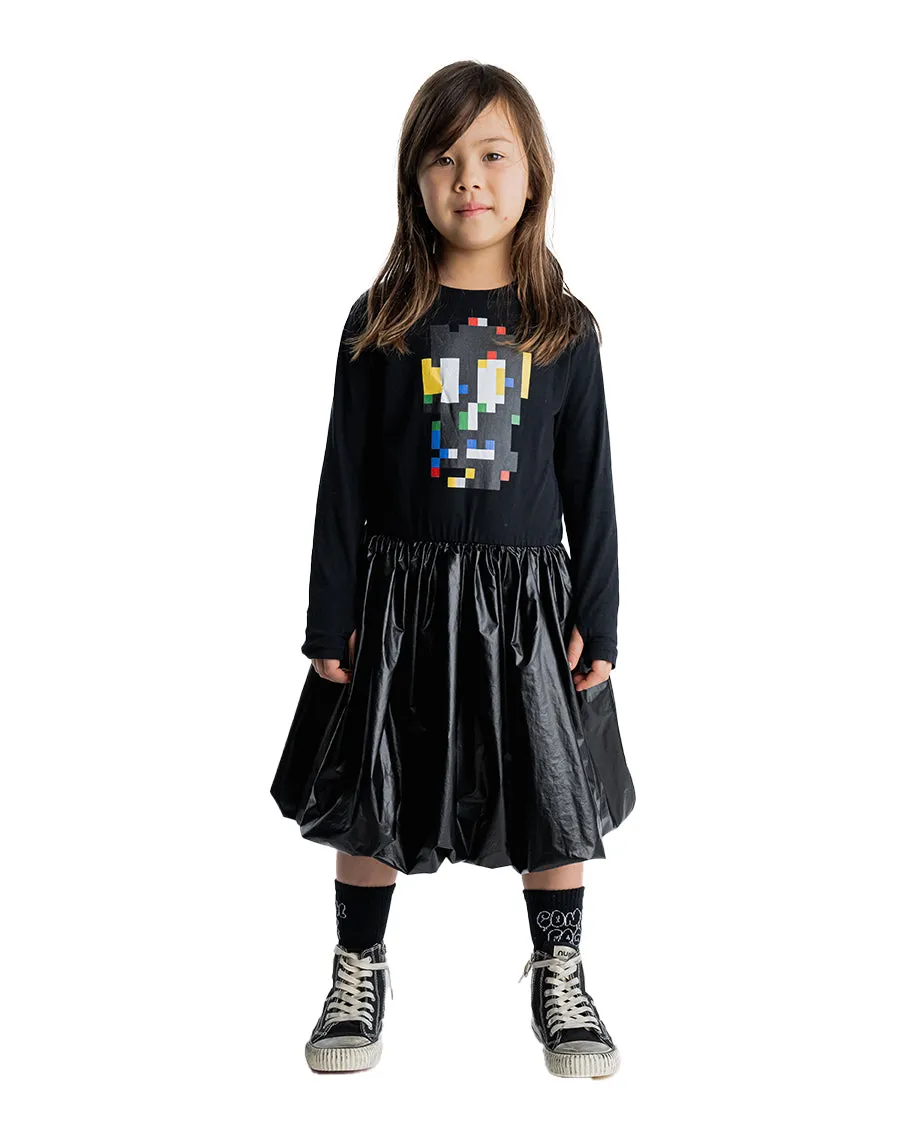 NUNUNU FW23 Pixel Scull Dress