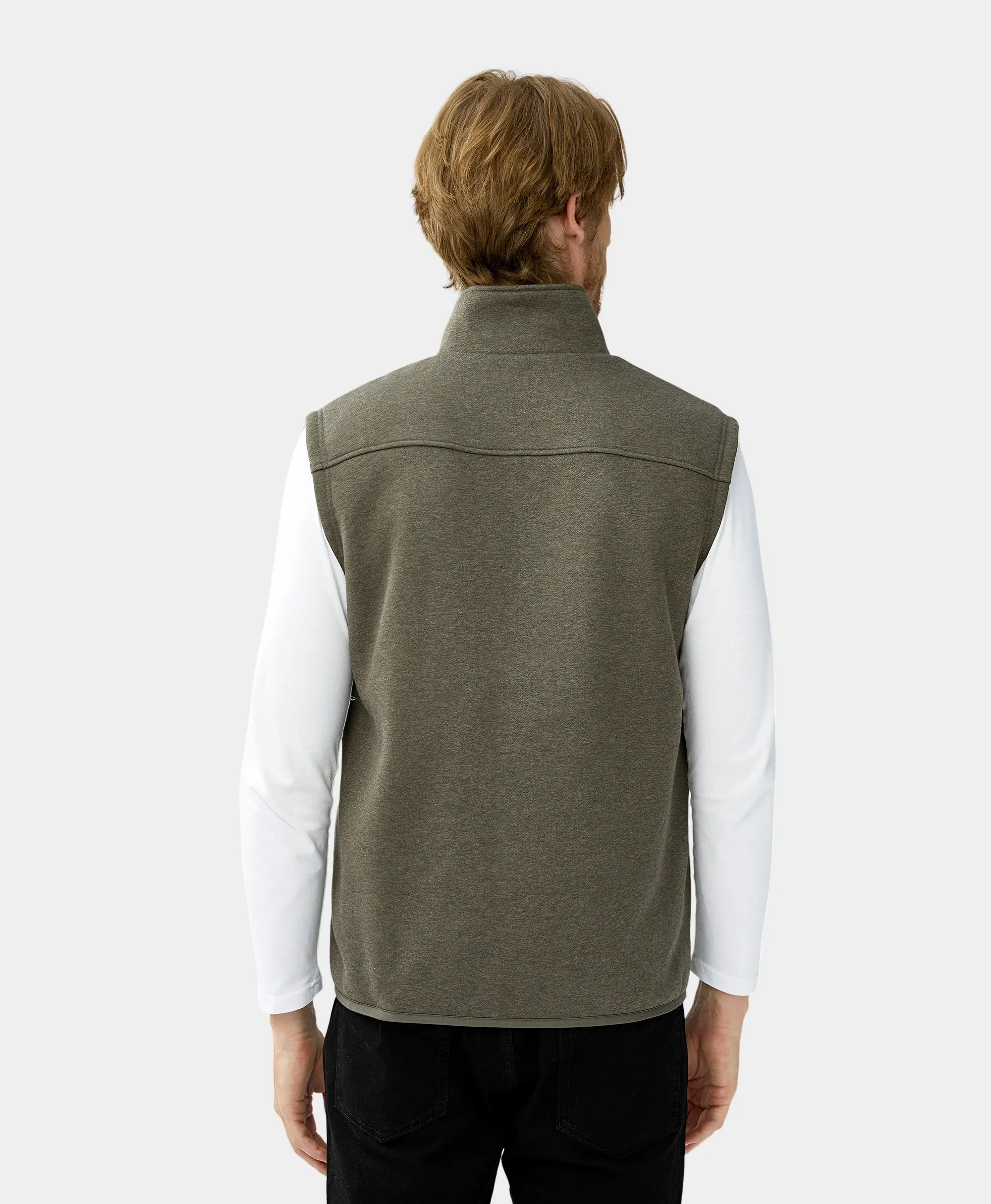 (Open-Box) Men's Heated Fleece Vest - New Colors (Battery Set Not Included)