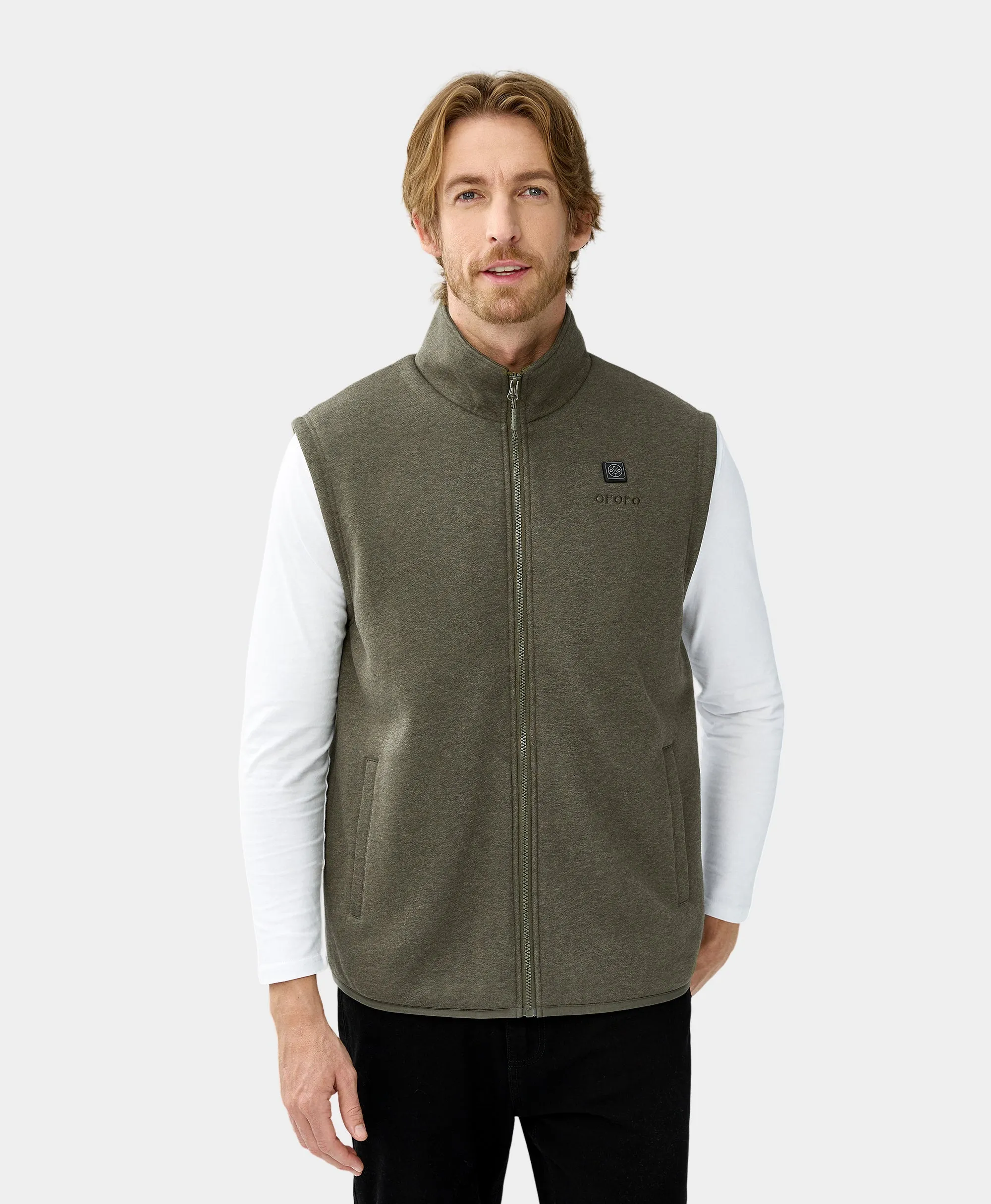 (Open-Box) Men's Heated Fleece Vest - New Colors (Battery Set Not Included)