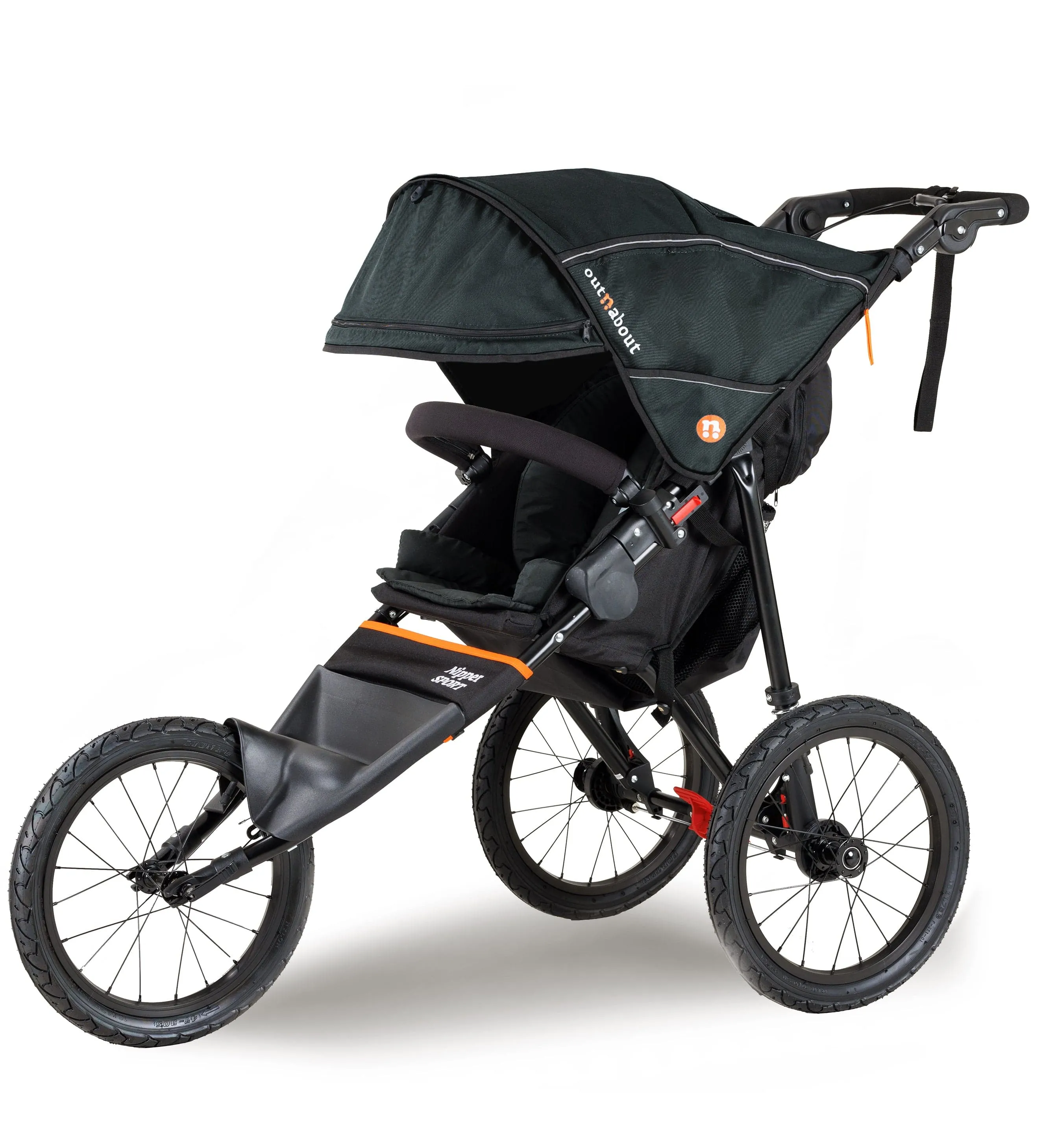 Out n About Nipper Sport V5 Single Pushchair - Forest Black