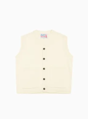 Pocket Sweater Vest Cream