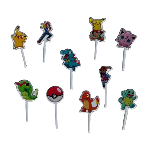 Pokemon Ep1 Acrylic Food Picks