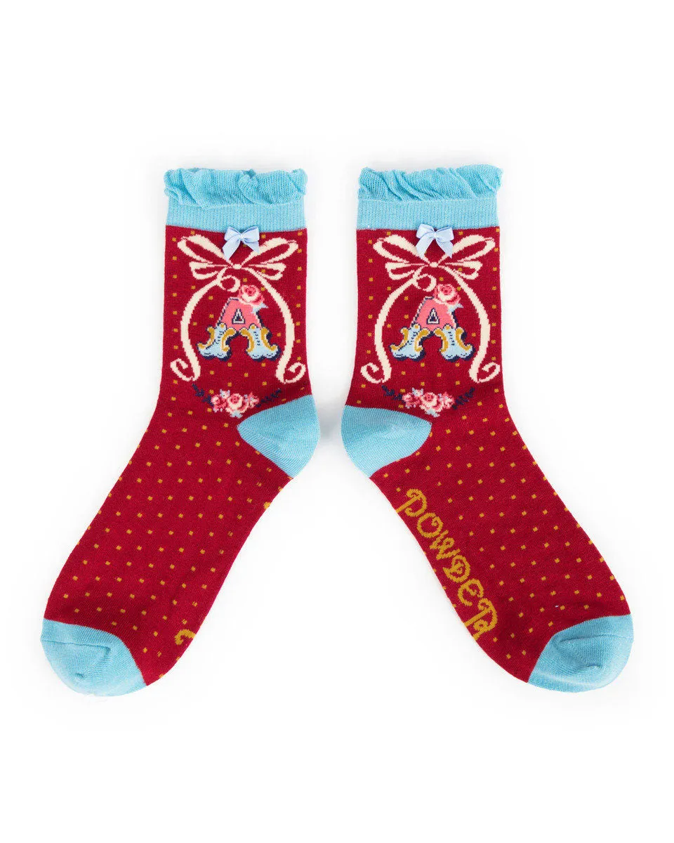 Powder - Alphabet socks A