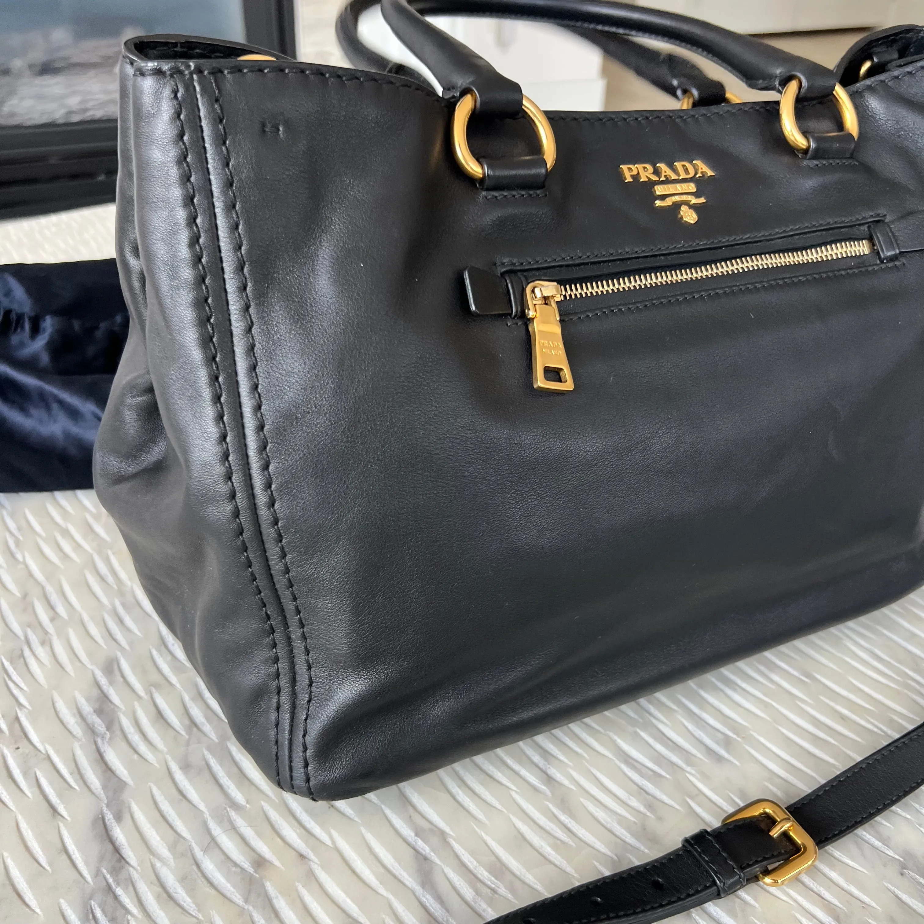 Prada Calfskin Tote Bag