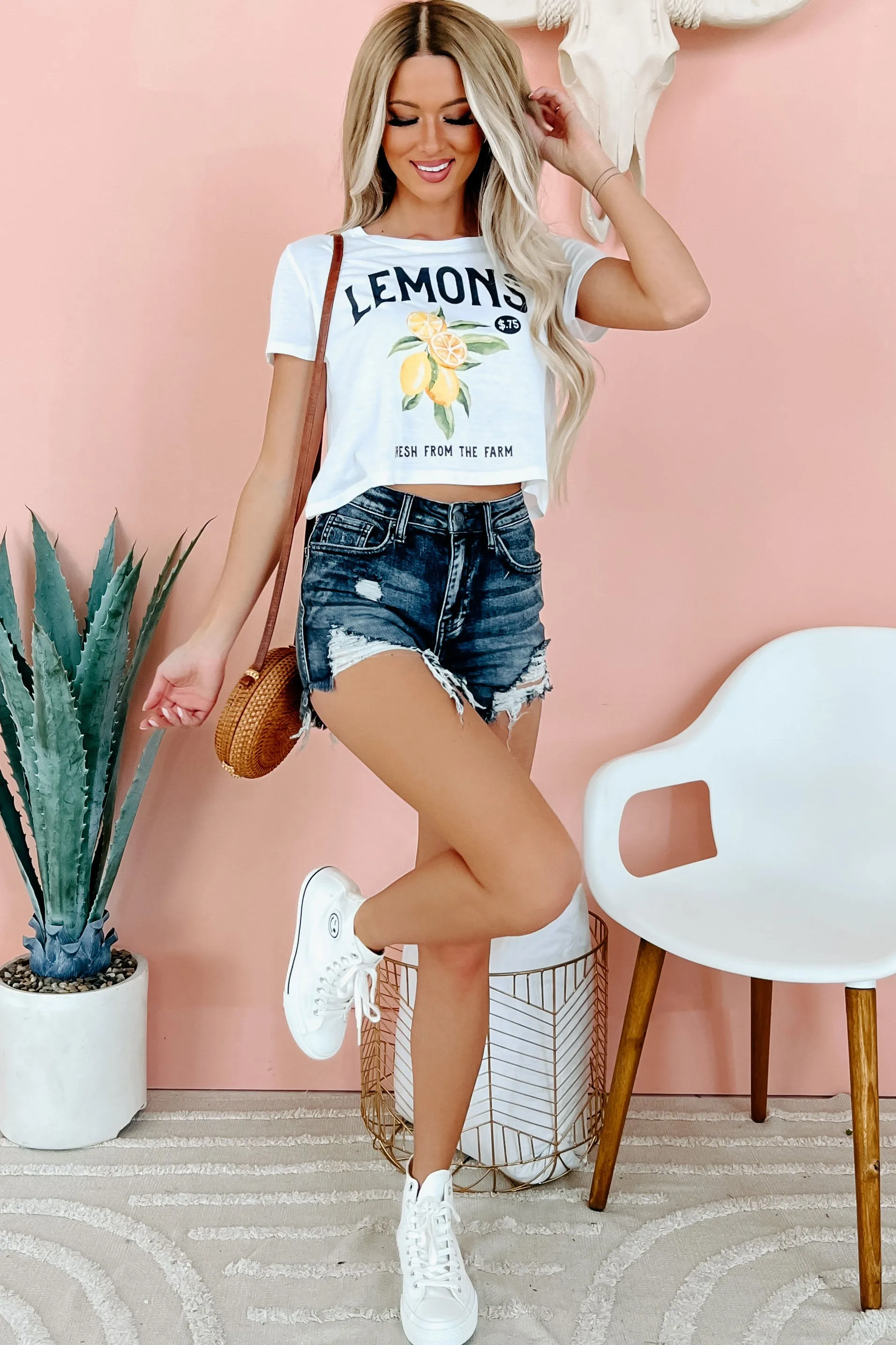 "Lemons" Graphic - Multiple Shirt Options (White) - Print On Demand