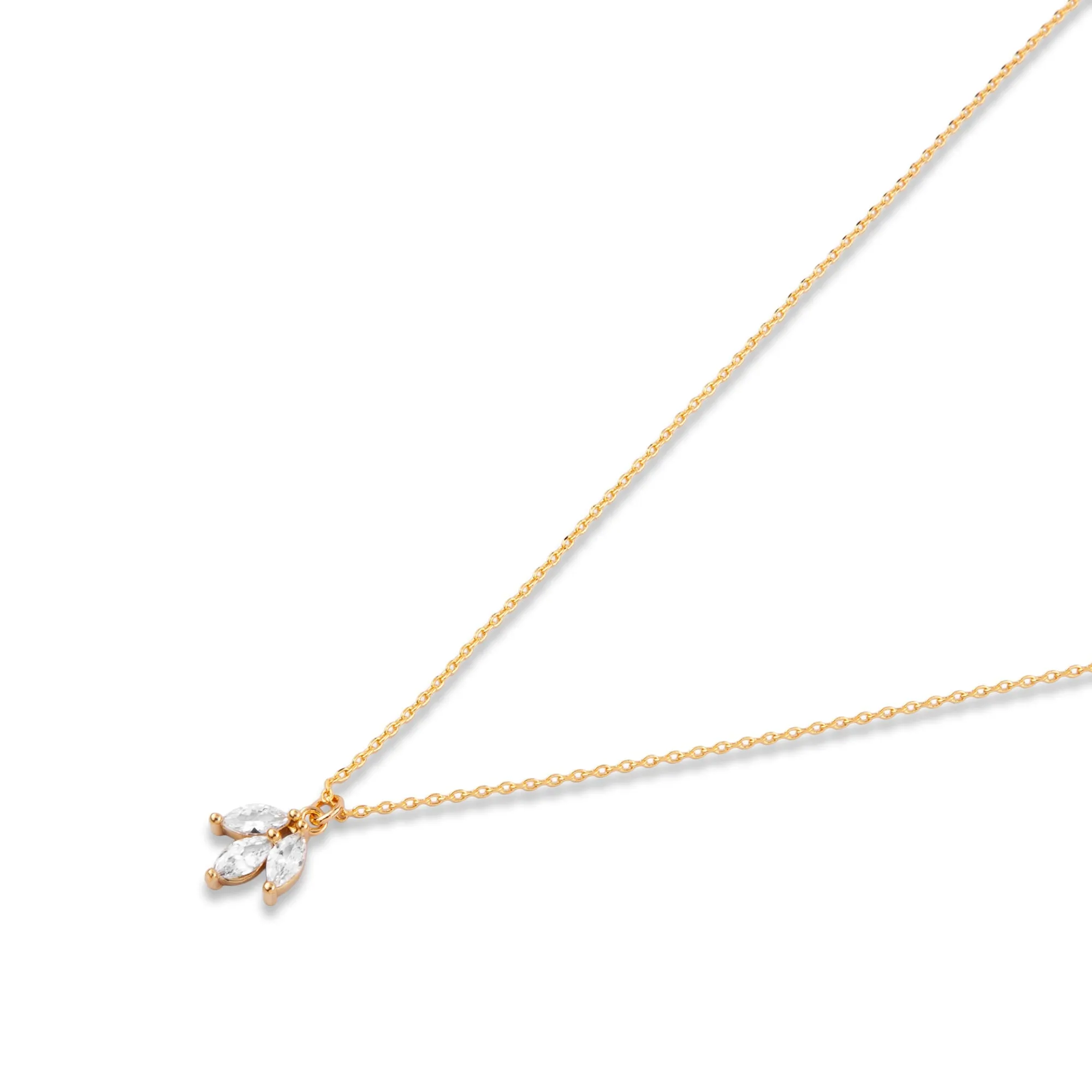 Real Gold-Plated Z  Sparkle Pendant Necklace