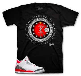 Retro 3 Fire Red Rolie Time Shirt